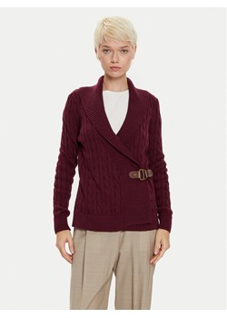 LAUREN RALPH LAUREN Sweter 200808258003 Bordowy Regular Fit ze sklepu MODIVO w kategorii Swetry damskie - zdjęcie 182646081