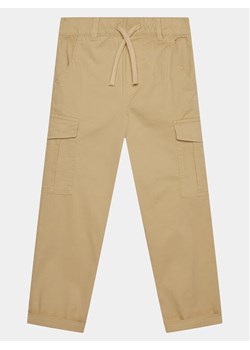 United Colors Of Benetton Spodnie materiałowe 4HK2CF01V Beżowy Straight Fit ze sklepu MODIVO w kategorii Spodnie chłopięce - zdjęcie 182646121
