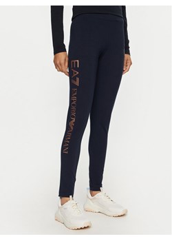 EA7 Emporio Armani Legginsy 8NTP63 TJ01Z 1562 Granatowy Slim Fit ze sklepu MODIVO w kategorii Spodnie damskie - zdjęcie 182646210
