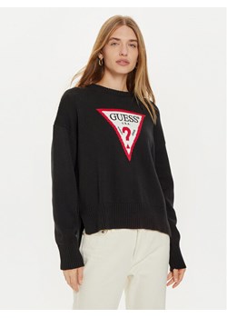 Guess Jeans Sweter W4BR12 Z3HM1 Czarny Regular Fit ze sklepu MODIVO w kategorii Swetry damskie - zdjęcie 182646321