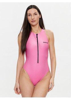Calvin Klein Swimwear Strój kąpielowy KW0KW02407 Różowy ze sklepu MODIVO w kategorii Stroje kąpielowe - zdjęcie 182646364