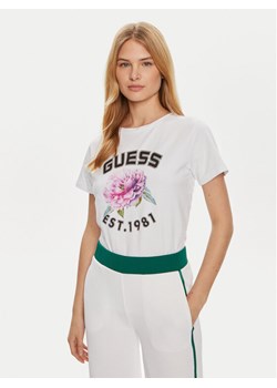 Guess T-Shirt Peony V4YI15 J1314 Biały Regular Fit - id: 0000303933203 - marki Guess - 182646374 Guess T-Shirt Peony V4YI15 J1314 Biały Regular Fit ze sklepu MODIVO w kategorii Bluzki damskie - zdjęcie 182646374