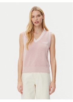 Guess Jeans Sweter W5GR02 Z3HM1 Różowy Regular Fit ze sklepu MODIVO w kategorii Swetry damskie - zdjęcie 182646393