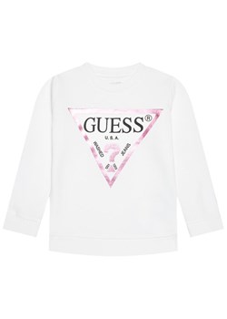 Guess Bluza J74Q10 KAUG0 Biały Regular Fit ze sklepu MODIVO w kategorii Bluzy dziewczęce - zdjęcie 182646414