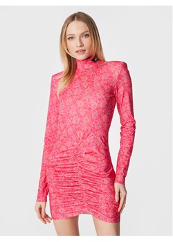 ROTATE Sukienka koktajlowa Mikiii RT2149 Różowy Slim Fit ze sklepu MODIVO w kategorii Sukienki - zdjęcie 182646524