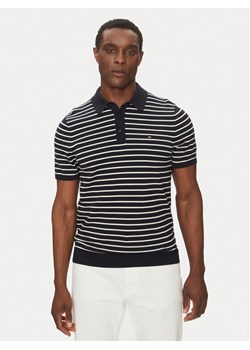 Tommy Hilfiger Polo Essential Cotton Knitted Polo MW0MW37396 Granatowy Regular Fit ze sklepu MODIVO w kategorii T-shirty męskie - zdjęcie 182646563