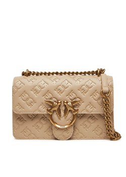 PINKO Torebka Love One Mini Dc 100074 A1YB C50Q Beżowy ze sklepu MODIVO w kategorii Kopertówki - zdjęcie 182646634