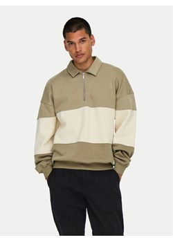 Only & Sons Bluza Byorn 22031400 Beżowy Oversize ze sklepu MODIVO w kategorii Bluzy męskie - zdjęcie 182646754