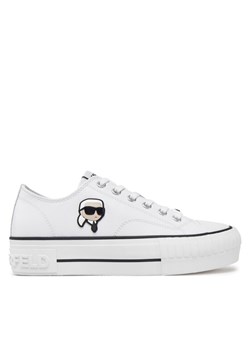 KARL LAGERFELD Trampki Kampus Max KL60425T Biały ze sklepu MODIVO w kategorii Trampki damskie - zdjęcie 182646774