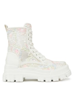 Buffalo Trapery Aspha Rld Bloom 1622576 Biały ze sklepu MODIVO w kategorii Workery damskie - zdjęcie 182646834