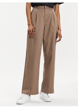 Converse Spodnie materiałowe 10026054-A02 Beżowy Wide Leg ze sklepu MODIVO w kategorii Spodnie damskie - zdjęcie 182646923