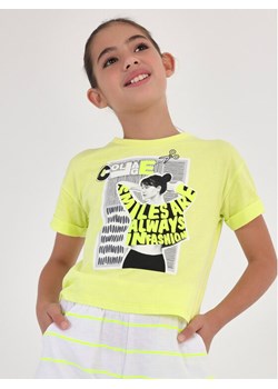 Mayoral T-Shirt 6057 Żółty ze sklepu MODIVO w kategorii Bluzki dziewczęce - zdjęcie 182647053