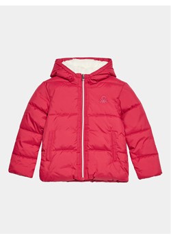 United Colors Of Benetton Kurtka zimowa 2SJ1CN02I Różowy Regular Fit ze sklepu MODIVO w kategorii Kurtki dziewczęce - zdjęcie 182647083