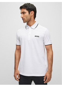 Boss Polo Paddy Pro 50469102 Biały Regular Fit ze sklepu MODIVO w kategorii T-shirty męskie - zdjęcie 182647154