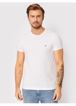 Tommy Hilfiger T-Shirt Core Stretch MW0MW27539 Biały Slim Fit ze sklepu MODIVO w kategorii T-shirty męskie - zdjęcie 182647161