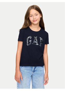 Gap T-Shirt 628663 Granatowy Regular Fit - id: 0000304985768 - marki Gap - 182647172 Gap T-Shirt 628663 Granatowy Regular Fit ze sklepu MODIVO w kategorii Bluzki dziewczęce - zdjęcie 182647172