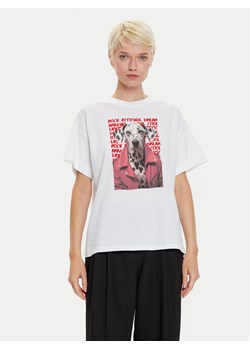 Imperial T-Shirt TV34IGTSRA Biały Regular Fit ze sklepu MODIVO w kategorii Bluzki damskie - zdjęcie 182647203