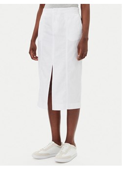 Calvin Klein Jeans Spódnica midi J20J225327 Biały Regular Fit ze sklepu MODIVO w kategorii Spódnice - zdjęcie 182647451