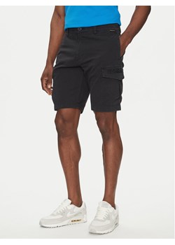 Napapijri Szorty materiałowe N-Deline NP0A4HOT Czarny Regular Fit ze sklepu MODIVO w kategorii Spodenki męskie - zdjęcie 182647490