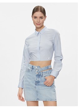 Tommy Jeans Koszula DW0DW17344 Błękitny Slim Fit ze sklepu MODIVO w kategorii Koszule damskie - zdjęcie 182647522