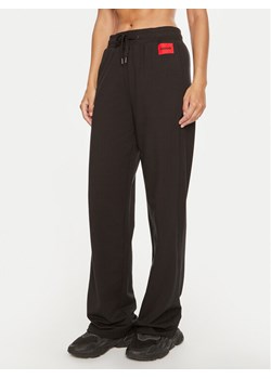 Hugo Spodnie dresowe Talua 50508694 Czarny Relaxed Fit ze sklepu MODIVO w kategorii Spodnie damskie - zdjęcie 182647533