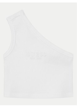 Guess Top J5GI27 KCSK4 Biały Slim Fit ze sklepu MODIVO w kategorii Bluzki dziewczęce - zdjęcie 182647671