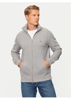 Gant Bluza Shield 2008006 Szary Regular Fit ze sklepu MODIVO w kategorii Bluzy męskie - zdjęcie 182647891
