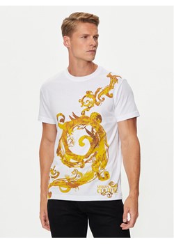 Versace Jeans Couture T-Shirt 76GAH6SW Biały Regular Fit ze sklepu MODIVO w kategorii T-shirty męskie - zdjęcie 182647994