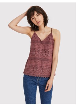 Vero Moda Top Honey 10190150 Bordowy Regular Fit ze sklepu MODIVO w kategorii Bluzki damskie - zdjęcie 182648053