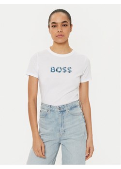 BOSS T-Shirt C_Elogo 50535322 Biały Regular Fit ze sklepu MODIVO w kategorii Bluzki damskie - zdjęcie 182648261
