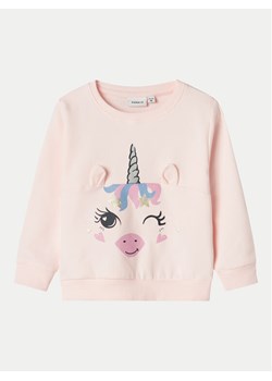 NAME IT Bluza 13232088 Różowy Regular Fit ze sklepu MODIVO w kategorii Bluzy dziewczęce - zdjęcie 182648971