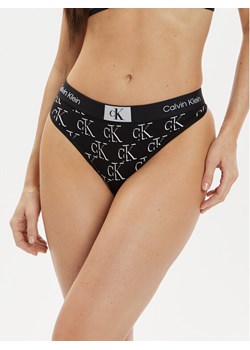 Calvin Klein Underwear Stringi 000QF7221E Czarny ze sklepu MODIVO w kategorii Majtki damskie - zdjęcie 182649004
