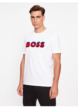 Boss T-Shirt Tiburt 420 50500760 Biały Regular Fit ze sklepu MODIVO w kategorii T-shirty męskie - zdjęcie 182649042