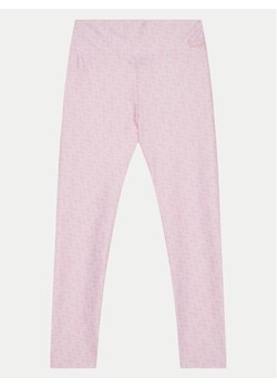 Guess Legginsy J5RB03 MC01P Różowy Slim Fit ze sklepu MODIVO w kategorii Spodnie dziewczęce - zdjęcie 182649083