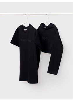 Mayoral Komplet bluza i sukienka 7986 Czarny Regular Fit ze sklepu MODIVO w kategorii Komplety chłopięce - zdjęcie 182649141