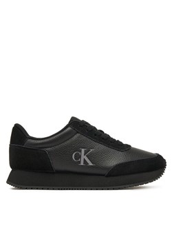 Calvin Klein Jeans Sneakersy Runner Laceup Low Mix Mg YW0YW01798 Czarny ze sklepu MODIVO w kategorii Buty sportowe damskie - zdjęcie 182649162