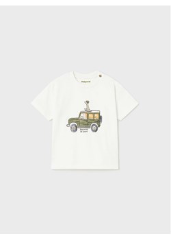 Mayoral T-Shirt 1029 Biały Regular Fit ze sklepu MODIVO w kategorii Koszulki niemowlęce - zdjęcie 182649164