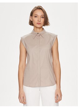Boss Koszula Banoh 50521399 Beżowy Regular Fit ze sklepu MODIVO w kategorii Koszule damskie - zdjęcie 182649261