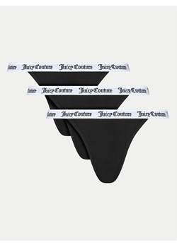 Juicy Couture Komplet 3 par fig klasycznych Diddy JCLBR224572 Czarny ze sklepu MODIVO w kategorii Majtki damskie - zdjęcie 182649270