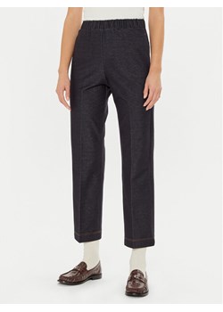 Max Mara Leisure Spodnie materiałowe Quiete 2426786048600 Granatowy Regular Fit ze sklepu MODIVO w kategorii Spodnie damskie - zdjęcie 182649550