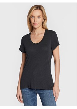 American Vintage T-Shirt Jacksonville JAC48H22 Granatowy Regular Fit ze sklepu MODIVO w kategorii Bluzki damskie - zdjęcie 182649554