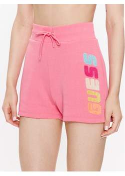 Guess Szorty sportowe Edwina V3GD11 FL04P Różowy Loose Fit ze sklepu MODIVO w kategorii Szorty - zdjęcie 182649713