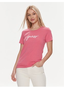 Guess T-Shirt Carrie O4RM09 KBBU1 Biały Regular Fit ze sklepu MODIVO w kategorii Bluzki damskie - zdjęcie 182649741