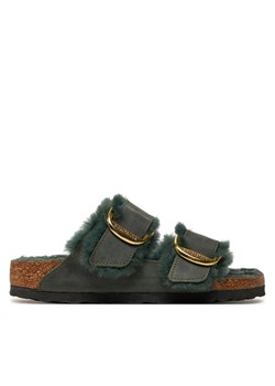 Birkenstock Klapki Arizona Bb Shearling Leoi 1028070 Zielony ze sklepu MODIVO w kategorii Klapki damskie - zdjęcie 182649742