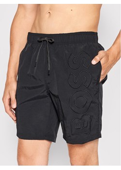 Boss Szorty kąpielowe Whale 50469329 Czarny Regular Fit ze sklepu MODIVO w kategorii Kąpielówki - zdjęcie 182649752
