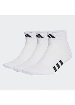 adidas Skarpety wysokie unisex Performance Light Mid-Cut Socks 3 Pairs HT3445 Biały ze sklepu MODIVO w kategorii Skarpetki damskie - zdjęcie 182649782