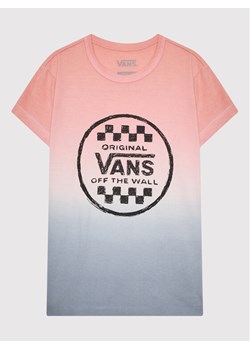 Vans T-Shirt Sunset Wash VN0A7RUJ Różowy Regular Fit ze sklepu MODIVO w kategorii Bluzki dziewczęce - zdjęcie 182649794