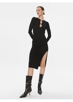 Pinko Sukienka dzianinowa Leone 101845 A15S Czarny Slim Fit ze sklepu MODIVO w kategorii Sukienki - zdjęcie 182649844