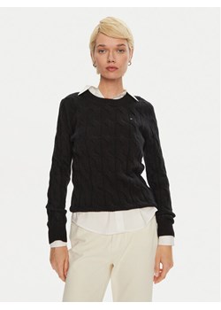 Tommy Hilfiger Sweter WW0WW43586 Czarny Regular Fit ze sklepu MODIVO w kategorii Swetry damskie - zdjęcie 182649852