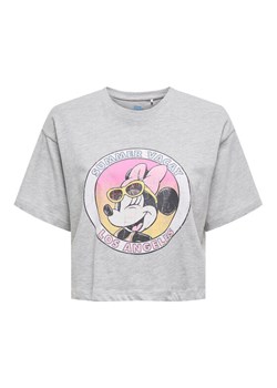 ONLY T-Shirt Mickey Minnie 15348126 Szary Regular Fit ze sklepu MODIVO w kategorii Bluzki damskie - zdjęcie 182649892